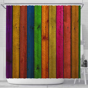 Shower Curtain ~ Wood