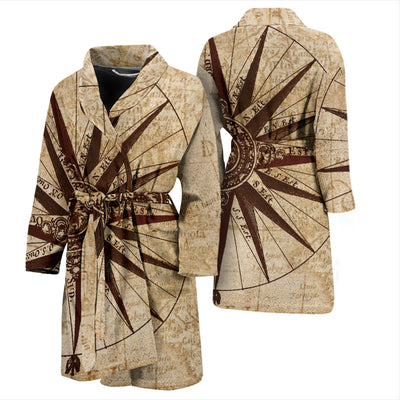 Antique Map Men's Bath Robe
