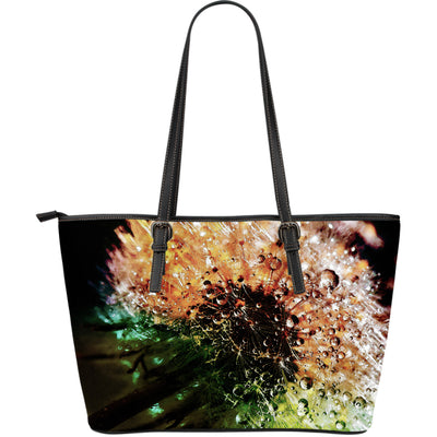Large Leather Tote Dandelion Darling