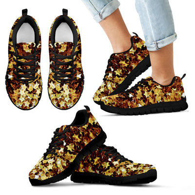 Kid's Sneakers Gold Star (Black Soles)