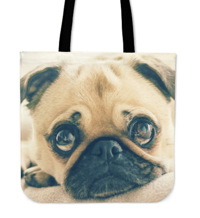 Tote Bag Pug Puppy