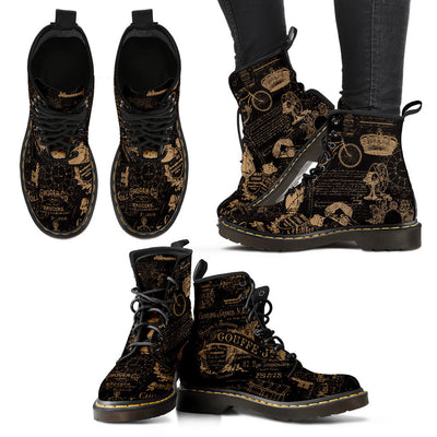 Steampunk Print Women's Boots