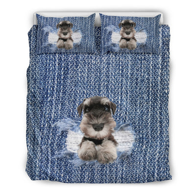 Schnauzer Break The Wall Bedding Set