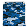 Blue Camo Bedding Set