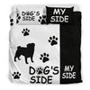 PUG DOG'S SIDE MY SIDE BEDDING SET