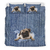 Pug Break The Wall Bedding Set