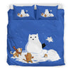 SNOW CAT BEDDING SET