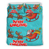 Christmas Bedding Set with Santa's Sleigh
