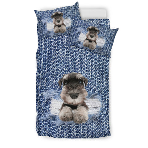 Schnauzer Break The Wall Bedding Set
