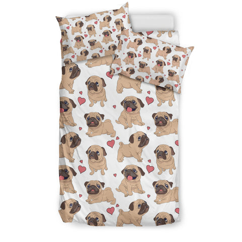 CUTE PUG BEDDING SET