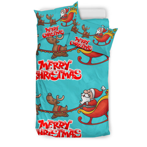 Christmas Bedding Set with Santa's Sleigh