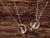 New Fashion Jewelry Silver Gold Cat Moon Necklace