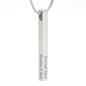 Custom Engraved Vertical Bar Necklace