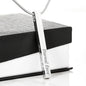 Custom Engraved Vertical Bar Necklace