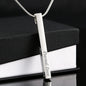 Custom Engraved Vertical Bar Necklace