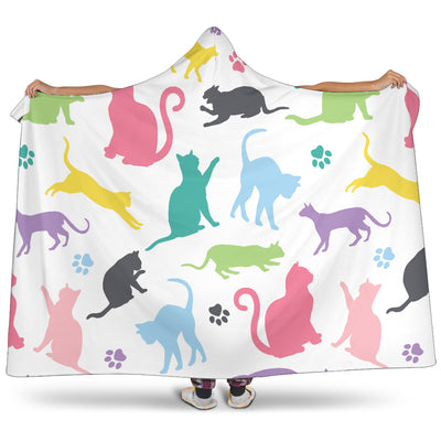 Cats Hooded Blanket