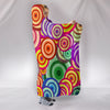 Retro Bright Hooded Plush Lined Wearable Blanket