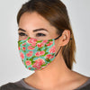 Vintage Floral Blue - Face Mask