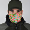 Vintage Floral Blue - Face Mask