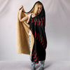 Black Baseball Hooded Blanket