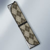 Chocolate Argyle Auto Sun Shade