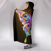Golden Butterfly Hooded Blanket