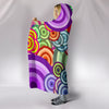 Retro Bright Hooded Plush Lined Wearable Blanket