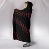 Black Baseball Hooded Blanket