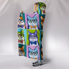 Funky Cat Hooded Blanket
