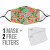 Vintage Floral Blue - Face Mask