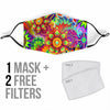 Abstract Bright Floral - Face Mask