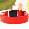 Nylon LED Dog Collar,Night Safety Flashing Glow In The Dark Fluorescent Collars Pet Supplies