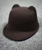 High Quality Fashion Cute Cat Ears Hat Wool and Cotton Blend Pink Color Available