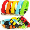 Nylon LED Dog Collar,Night Safety Flashing Glow In The Dark Fluorescent Collars Pet Supplies