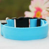Nylon LED Dog Collar,Night Safety Flashing Glow In The Dark Fluorescent Collars Pet Supplies
